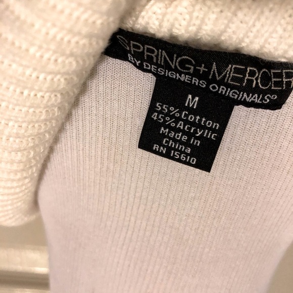 Spring Mercer Duster Grandpa Sweater Cable Knit M - Picture 6 of 9